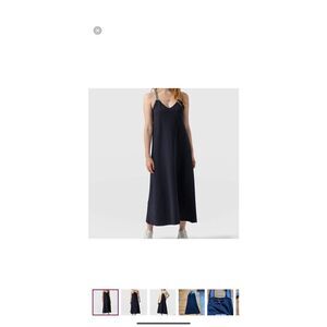 Saint + Sofia Sunset Midi Dress Navy Size 8